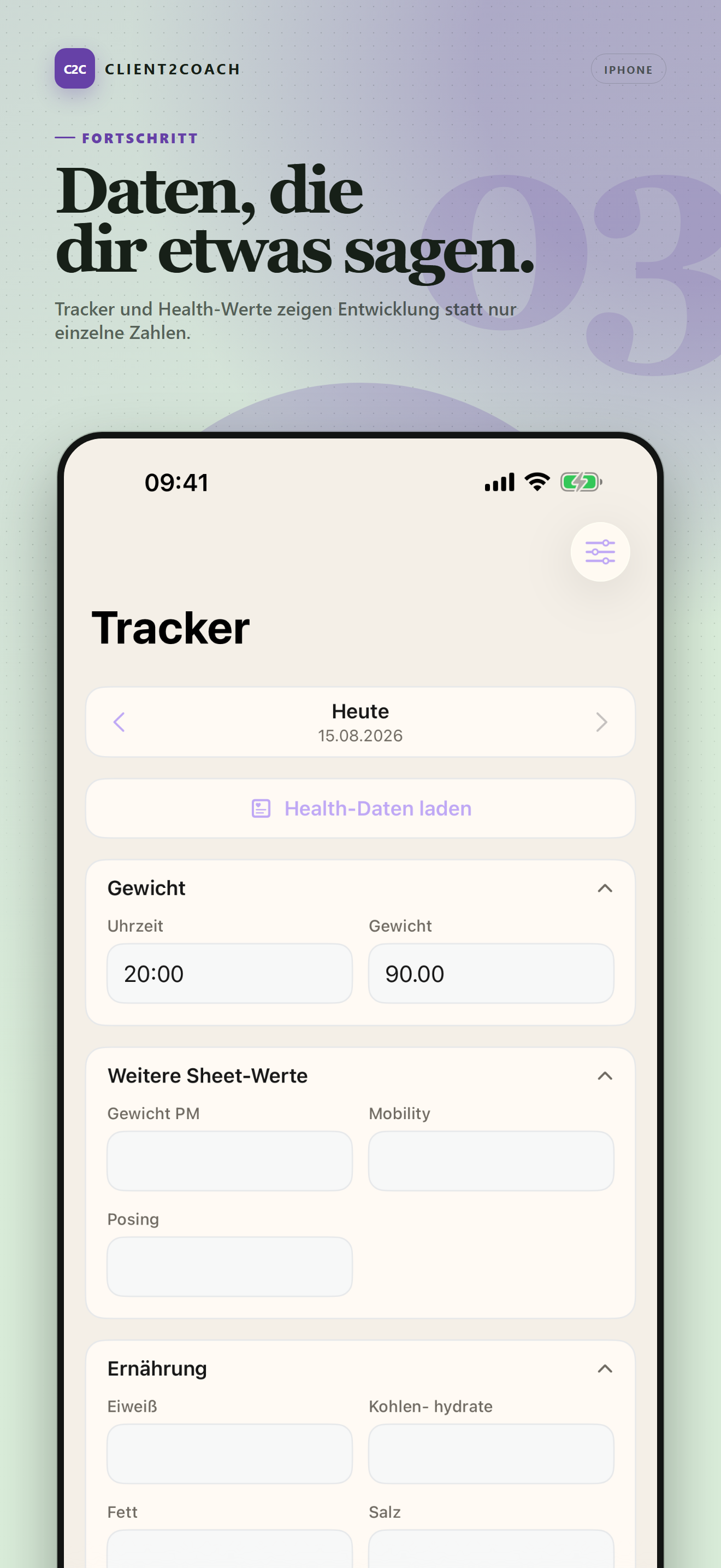 iOS: Tracker und Health-Werte für den persönlichen Fortschritt
